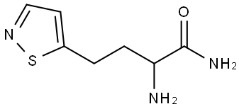5-Isothiazolebutanamide, α-amino- Structure