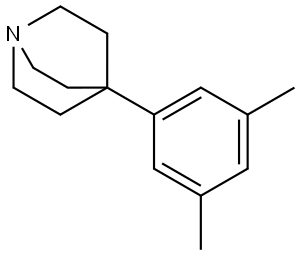 4-(3,5-dimethylphenyl)quinuclidine Structure