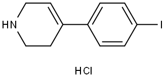 4-(4-iodophenyl)-1,2,3,6-tetrahydropyridine hydrochloride Structure