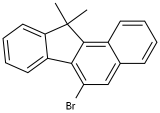 11H-Benzo[a]fluorene, 6-bromo-11,11-dimethyl- Structure