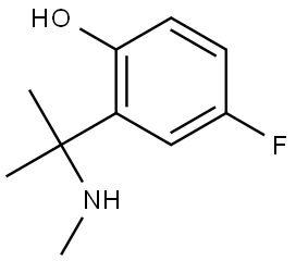 4-Fluoro-2-(2-(methylamino)propan-2-yl)phenol Structure