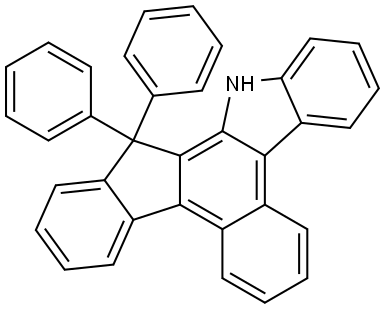 14,14-diphenyl-13,14-dihydrobenzo[c]indeno[2,1-a]carbazole Structure