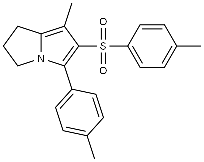 5-(4-methylphenyl)-7-methyl-6-p-toluenesulfonyl-2,3-dihydro-1H-pyrrolizine Structure