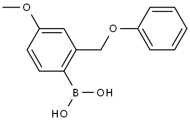 B-[4-Methoxy-2-(phenoxymethyl)phenyl]boronic acid Structure