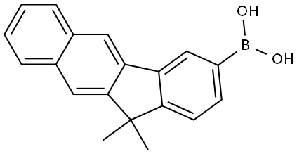Boronic acid, B-(11,11-dimethyl-11H-benzo[b]fluoren-3-yl)- Structure