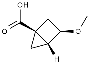 rac-(1R,3S,4S)-3-methoxybicyclo[2.1.0]pentane-1-carboxylic acid Structure