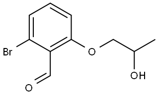 2-Bromo-6-(2-hydroxypropoxy)benzaldehyde Structure