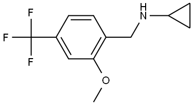 N-Cyclopropyl-2-methoxy-4-(trifluoromethyl)benzenemethanamine Structure