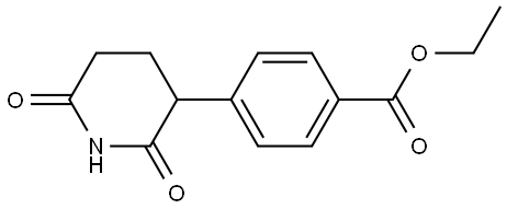 Ethyl 4-(2,6-dioxo-3-piperidinyl)benzoate Structure