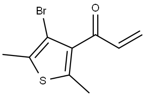 1-(4-Bromo-2,5-dimethyl-3-thienyl)-2-propen-1-one Structure