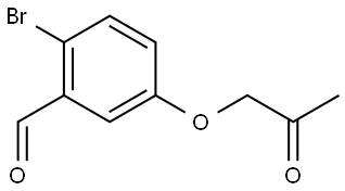 2-Bromo-5-(2-oxopropoxy)benzaldehyde Structure