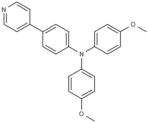 Benzenamine, N,N-bis(4-methoxyphenyl)-4-(4-pyridinyl)- Structure