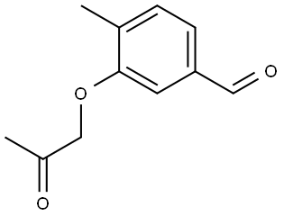 4-Methyl-3-(2-oxopropoxy)benzaldehyde Structure