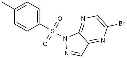 5-bromo-1-(4-methylbenzenesulfonyl)-1H-pyrazolo[3,4-b]pyrazine Structure
