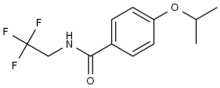 4-(1-Methylethoxy)-N-(2,2,2-trifluoroethyl)benzamide Structure
