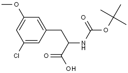 N-Boc-3-chloro-5-methoxy-DL-phenylalanine Structure