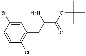 tert-Butyl 2-Amino-3-(5-bromo-2-chlorophenyl)propanoate Structure