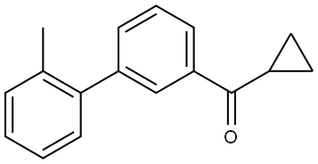 Cyclopropyl(2'-methyl[1,1'-biphenyl]-3-yl)methanone Structure