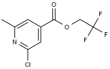 2,2,2-Trifluoroethyl 2-chloro-6-methyl-4-pyridinecarboxylate Structure