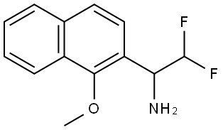α-(Difluoromethyl)-1-methoxy-2-naphthalenemethanamine Structure