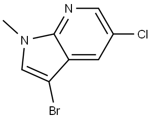 3-bromo-5-chloro-1-methyl-1H-pyrrolo[2,3-b]pyridine Structure