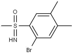 1-bromo-4,5-dimethyl-2-(S-methylsulfonimidoyl)benzene Structure