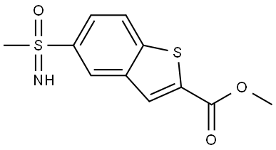 methyl 5-(S-methylsulfonimidoyl)benzo[b]thiophene-2-carboxylate Structure