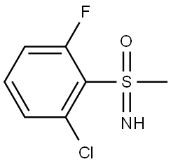 1-chloro-3-fluoro-2-(S-methylsulfonimidoyl)benzene Structure