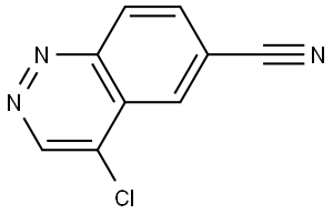 6-Cinnolinecarbonitrile, 4-chloro- Structure