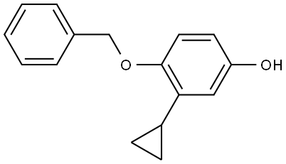 3-Cyclopropyl-4-(phenylmethoxy)phenol Structure