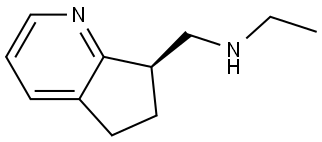 (R)-N-((6,7-dihydro-5H-cyclopenta[b]pyridin-7-yl)methyl)ethanamine Structure
