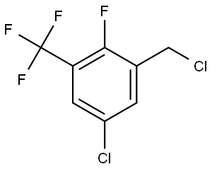 5-Chloro-1-(chloromethyl)-2-fluoro-3-(trifluoromethyl)benzene Structure