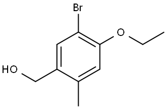 (5-bromo-4-ethoxy-2-methylphenyl)methanol Structure