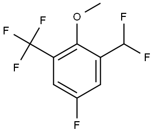 1-(Difluoromethyl)-5-fluoro-2-methoxy-3-(trifluoromethyl)benzene Structure