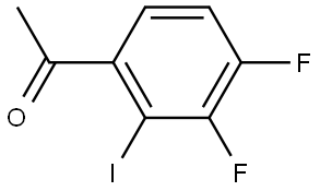 1-(3,4-Difluoro-2-iodophenyl)ethanone Structure