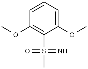 1,3-dimethoxy-2-(S-methylsulfonimidoyl)benzene Structure