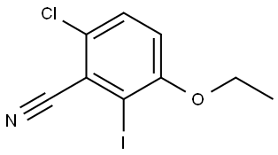 6-Chloro-3-ethoxy-2-iodobenzonitrile Structure