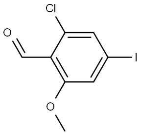 2-chloro-4-iodo-6-methoxybenzaldehyde Structure