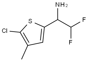 5-Chloro-α-(difluoromethyl)-4-methyl-2-thiophenemethanamine Structure