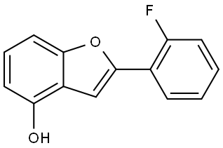 2-(2-fluorophenyl)benzofuran-4-ol Structure