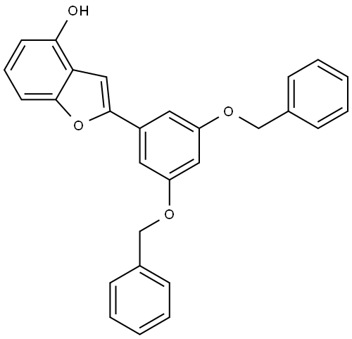 2-(3,5-bis(benzyloxy)phenyl)benzofuran-4-ol Structure