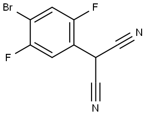 2-(4-bromo-2,5-difluorophenyl)malononitrile Structure