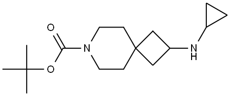 tert-butyl 2-(cyclopropylamino)-7-azaspiro[3.5]nonane-7-carboxylate Structure