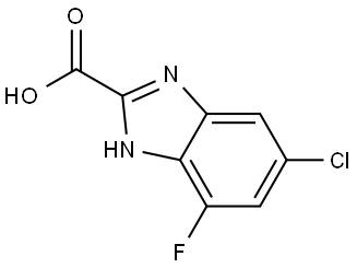5-Chloro-7-fluoro-1H-benzimidazole-2-carboxylic acid Structure