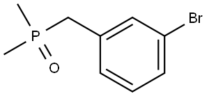 (3-Bromobenzyl)dimethylphosphine oxide Structure