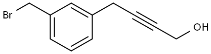 4-(3-(bromomethyl)phenyl)but-2-yn-1-ol Structure