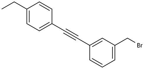 1-(bromomethyl)-3-((4-ethylphenyl)ethynyl)benzene Structure