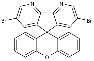 3,7-dibromospiro[cyclopenta[2,1-b:3,4-b']dipyridine-5,9'-xanthene] Structure