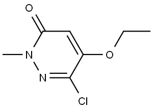 6-chloro-5-ethoxy-2-methylpyridazinone Structure
