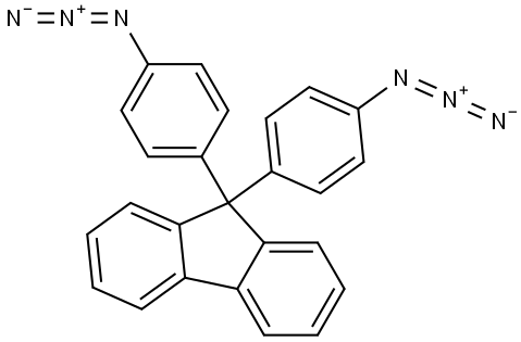 9,9-bis(4-azidophenyl)-9H-fluorene Structure